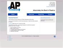 Tablet Screenshot of absolutepolymers.com